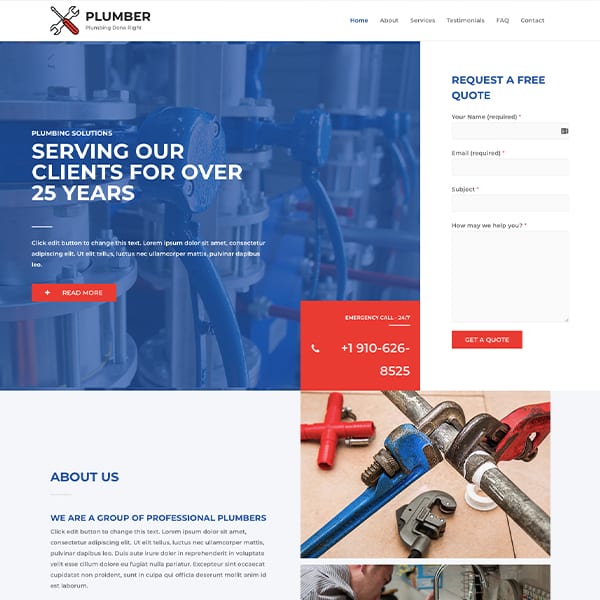 plumber-business-website